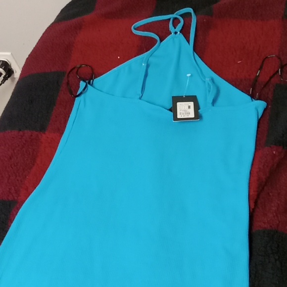 Beautiful blue summer dress long - Picture 1 of 3